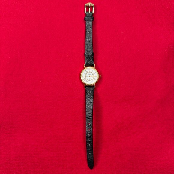 Vintage Armitron Quartz Women's Analog Watch Japanese Movement Leather Untested - Picture 5 of 9